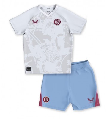 Aston Villa Segunda Equipación Niños 2023-24 Manga Corta (+ Pantalones cortos)